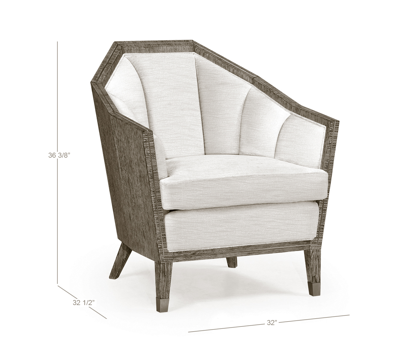 Geometric Dark Oak Chair