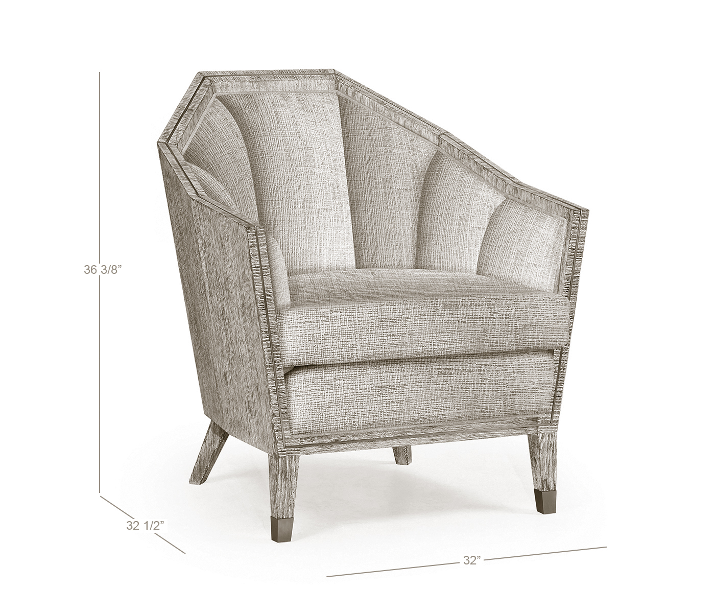Geometric Light Oak Chair