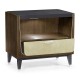 Gatsby Champagne Silver-Leaf Bedside Cabinet