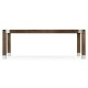 Bevelled Dark Grey Walnut Dining Table 84