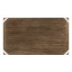 Bevelled Dark Grey Walnut Dining Table 84