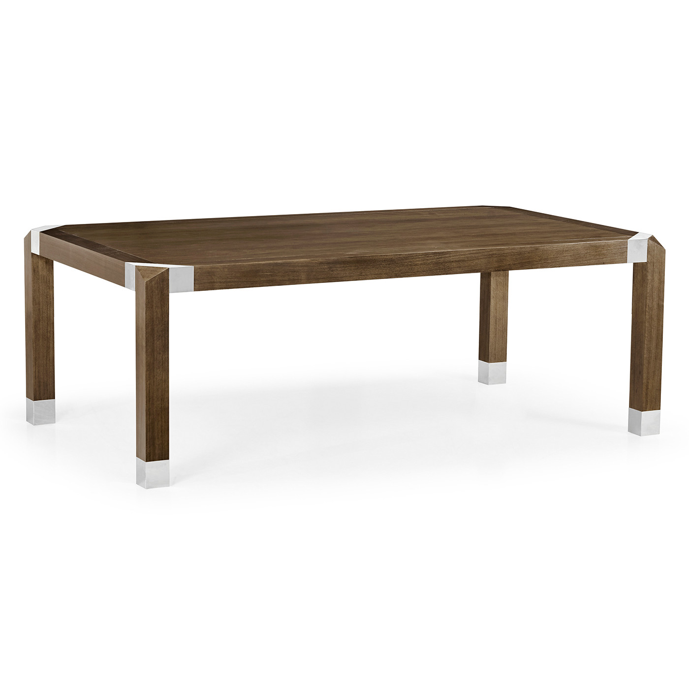 Bevelled Dark Grey Walnut Dining Table 84