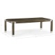 Bevelled Dark Grey Walnut Dining Table 96