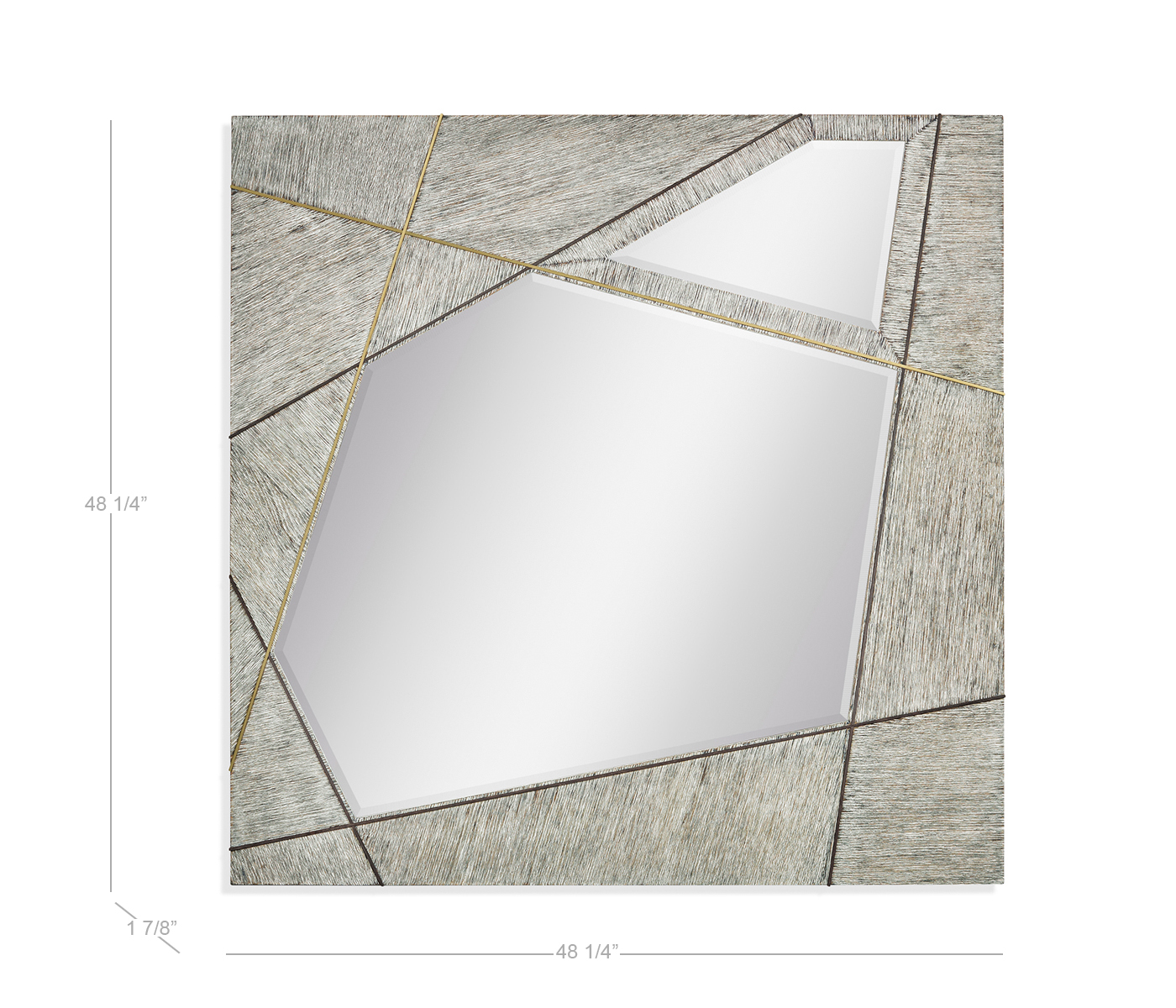 Geometric Square Wall Mirror