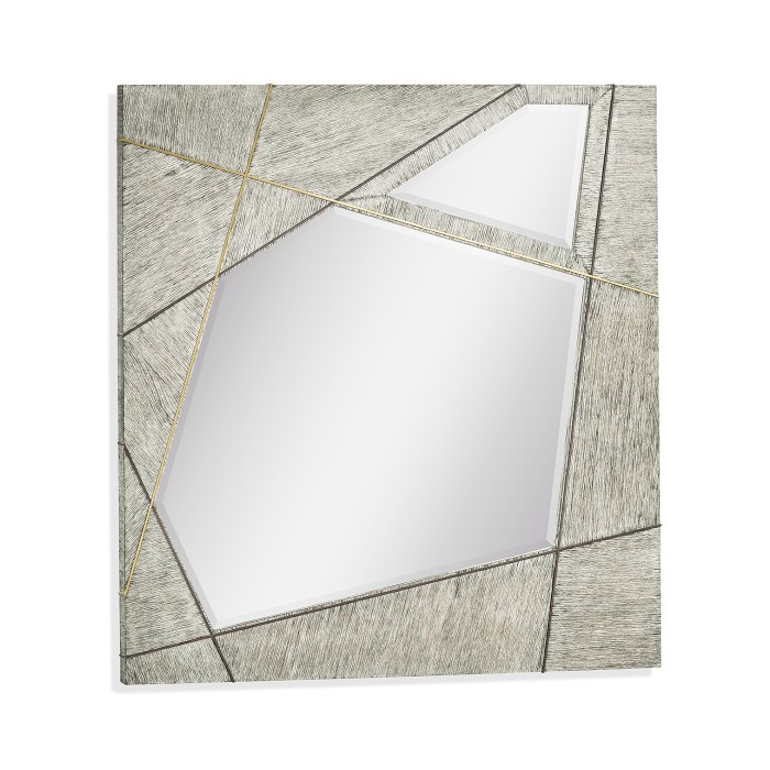 Geometric Square Wall Mirror