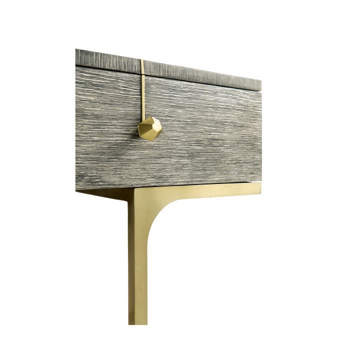 Geometric Dark French Oak Vanity