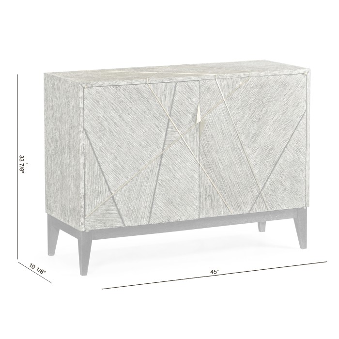 Geometric Accent Cabinet