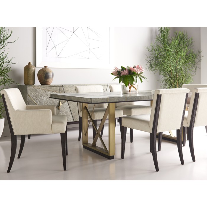 Geometric Dining Arm Chair