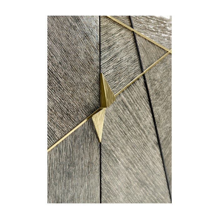 Geometric Transitional Oak Sideboard