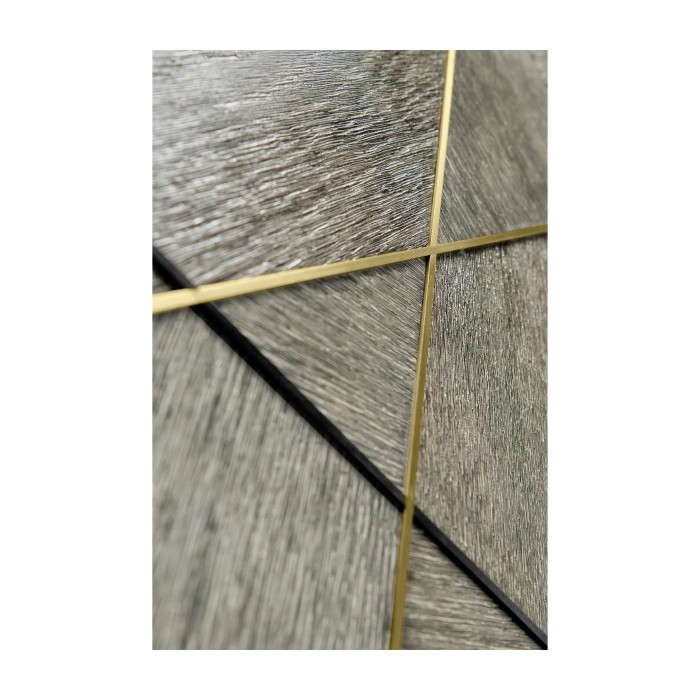Geometric Transitional Oak Sideboard