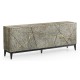Geometric Transitional Oak Sideboard