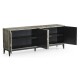 Geometric Transitional Oak Sideboard