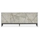 Geometric Transitional Oak Sideboard