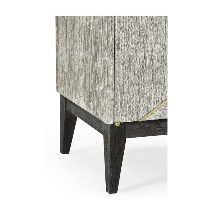 Geometric Transitional Oak Sideboard