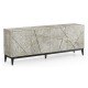 Geometric Transitional Oak Sideboard