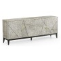 Geometric Transitional Oak Sideboard