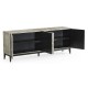 Geometric Transitional Oak Sideboard