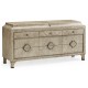 Grey Oak Buffet with Eleven Drawers