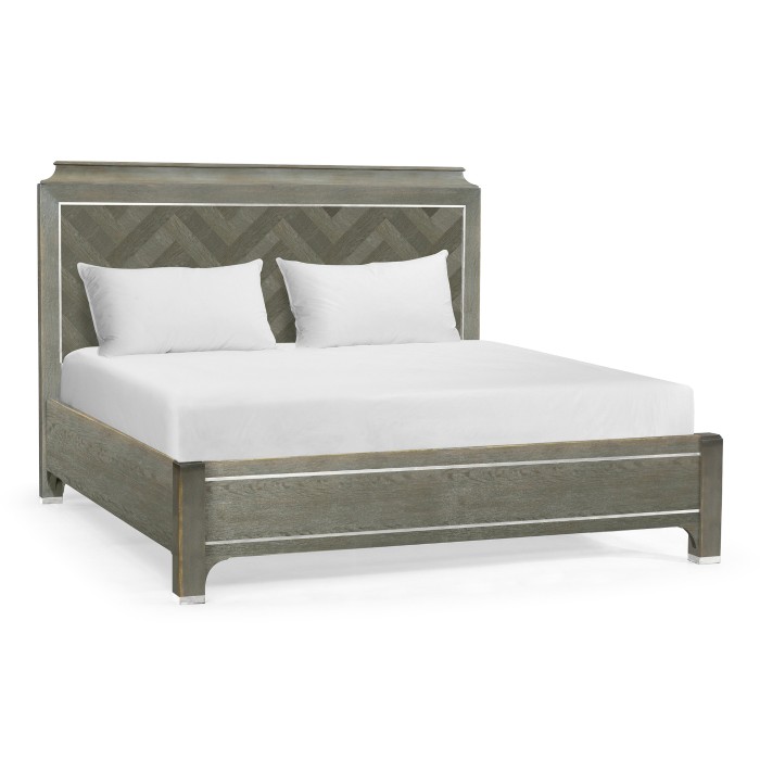 Pewter Oak Cali King Bed