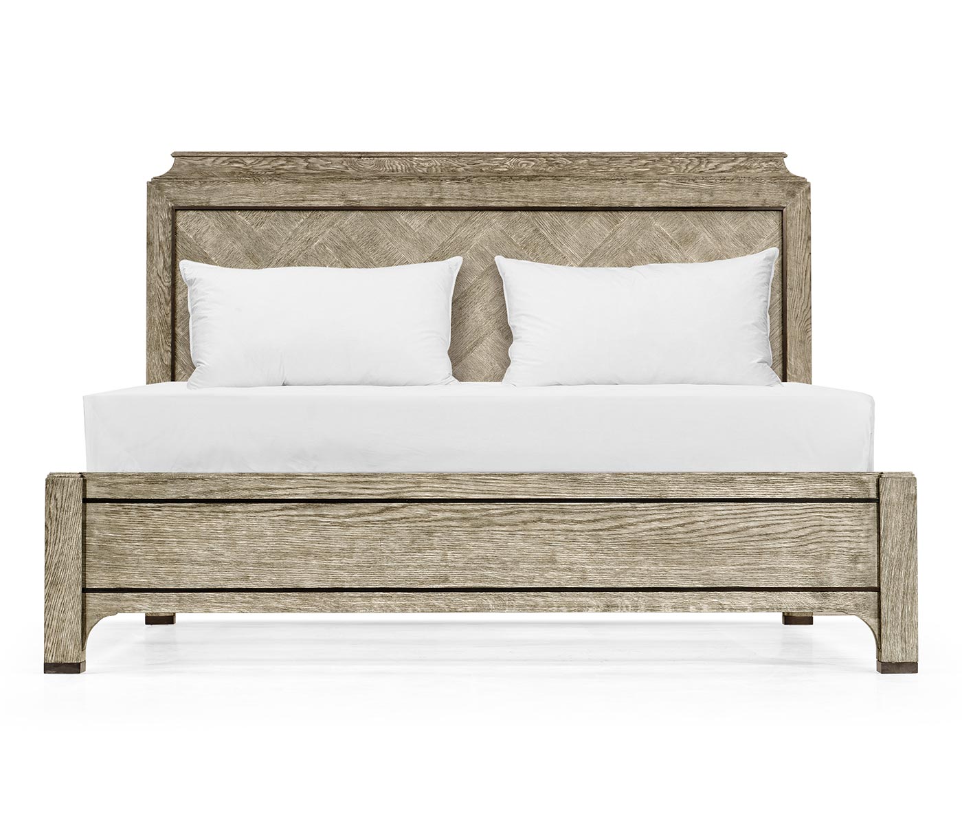 Grey Oak UK King Bed