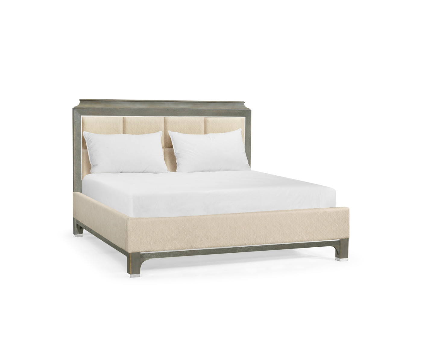 Pewter Oak UK King Bed