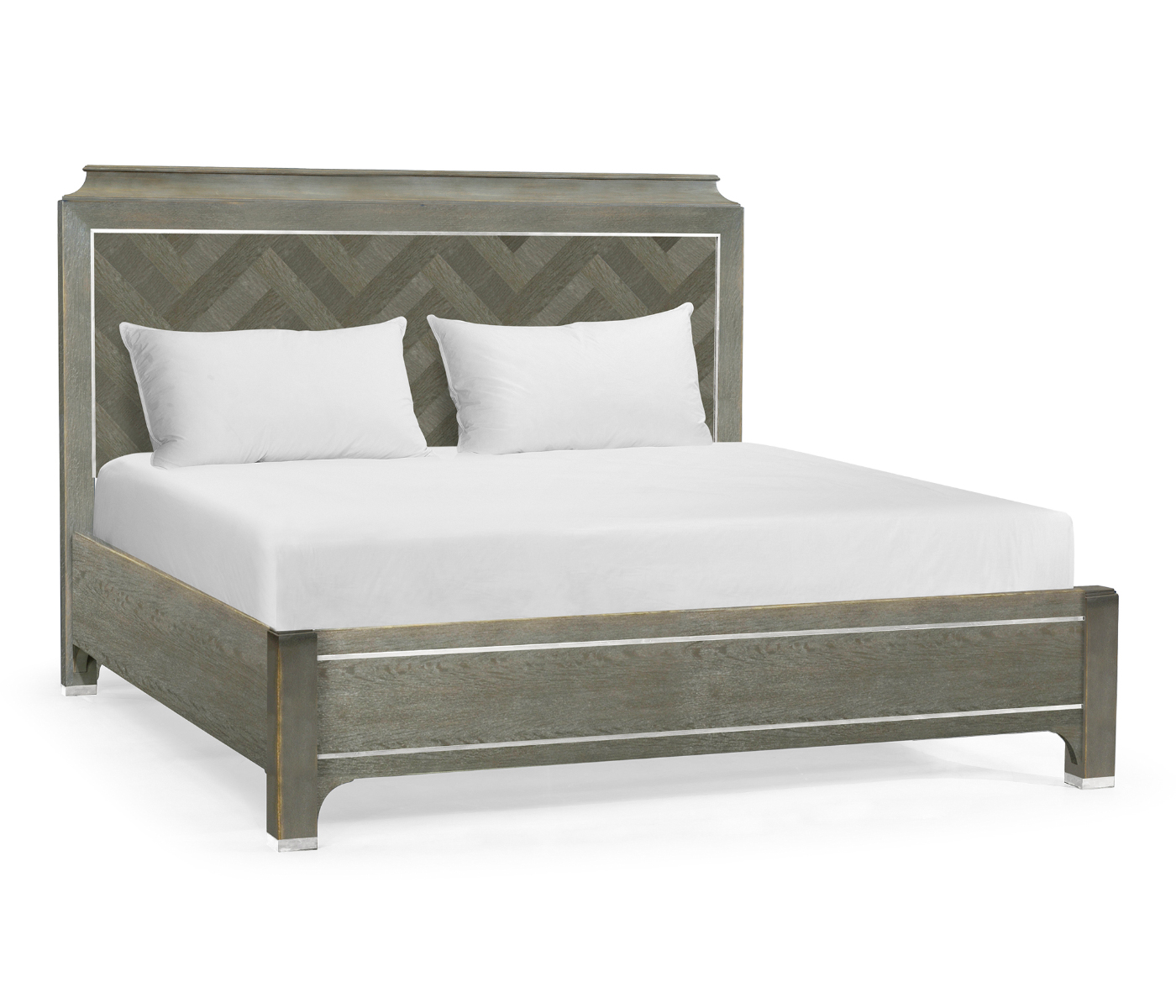 Pewter Oak UK King Bed