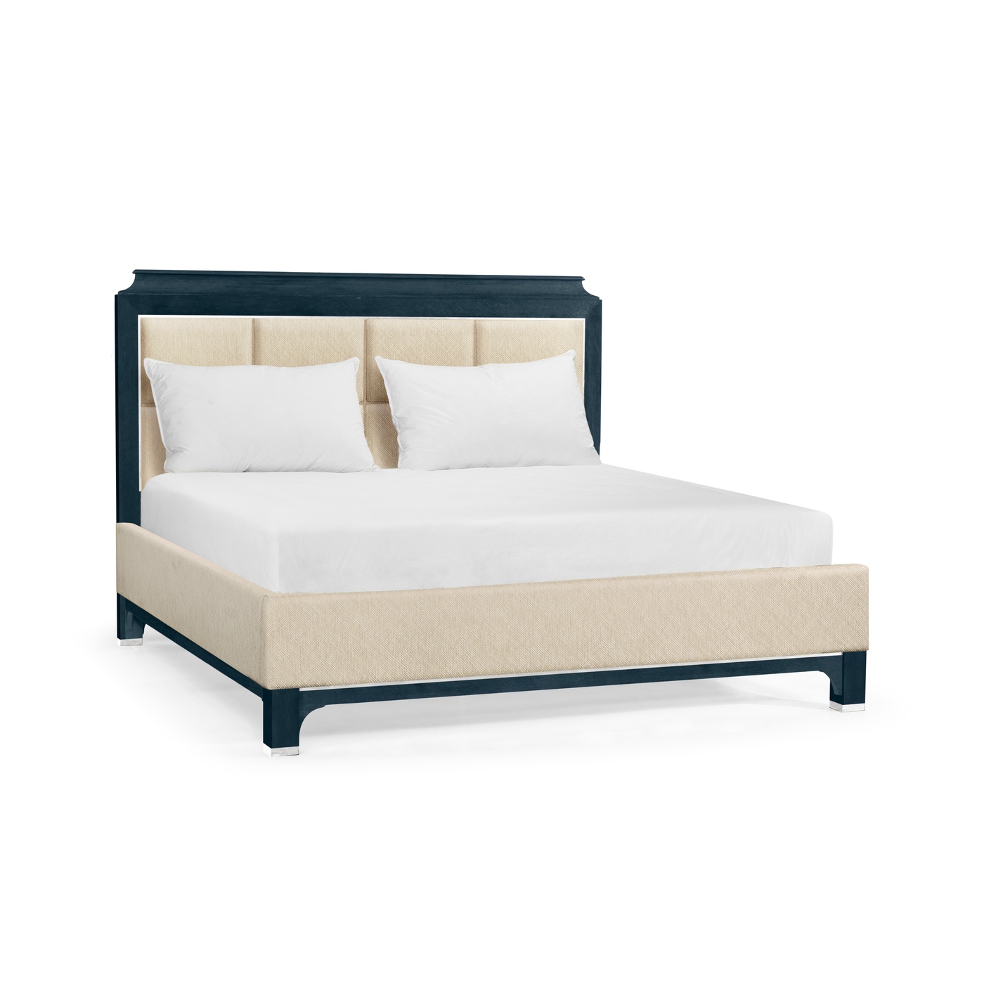 Antique Blue Oak UK Queen Bed