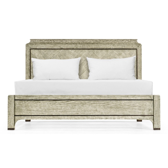 Grey Oak UK Queen Bed