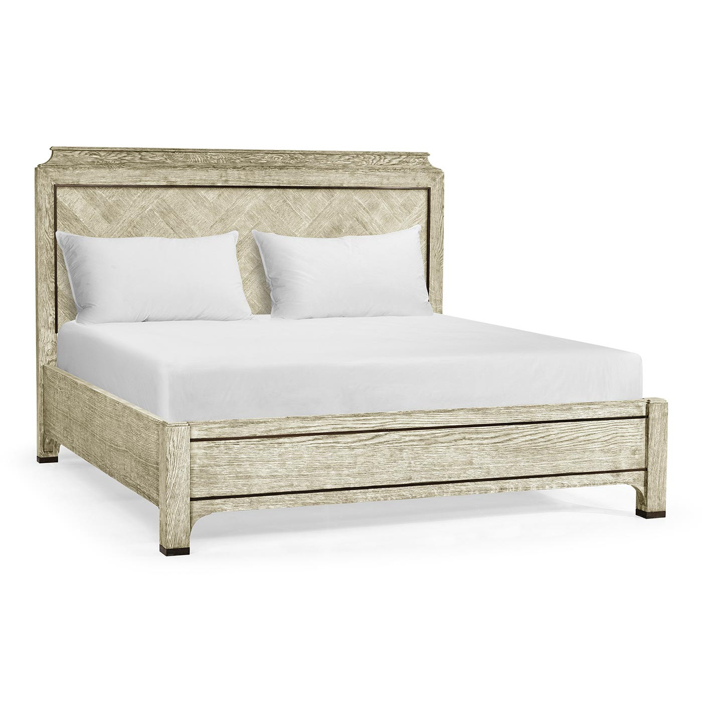 Grey Oak UK Queen Bed