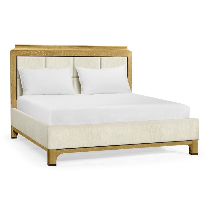 Natural Oak UK Queen Bed