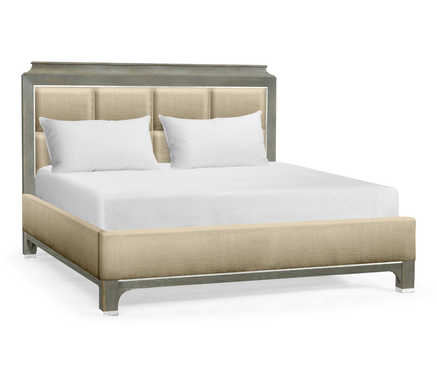 Pewter Oak UK Queen Bed