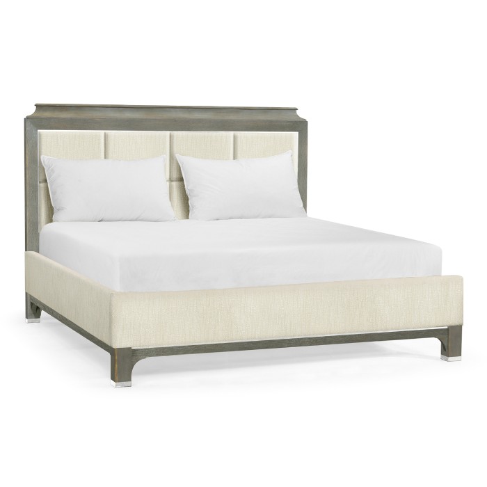 Pewter Oak UK Queen Bed