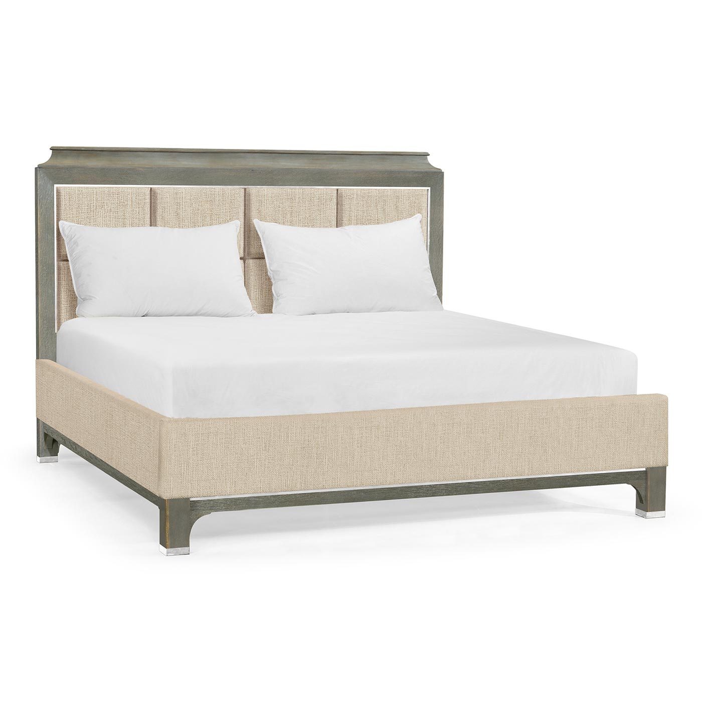 Pewter Oak UK Queen Bed