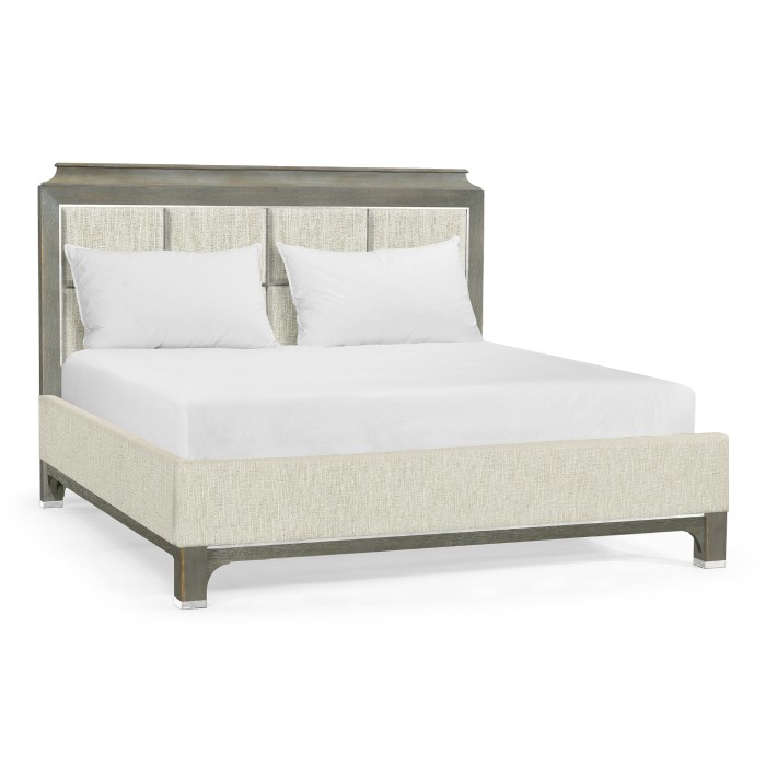 Pewter Oak UK Queen Bed