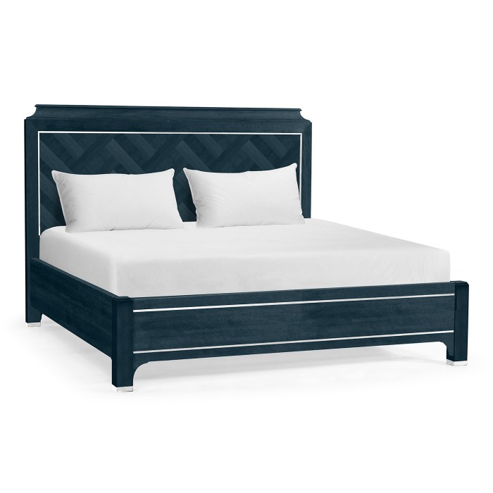 Antique Blue Oak US King Bed