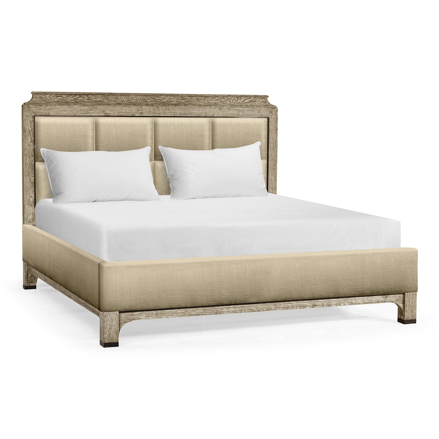 Grey Oak US Queen Bed