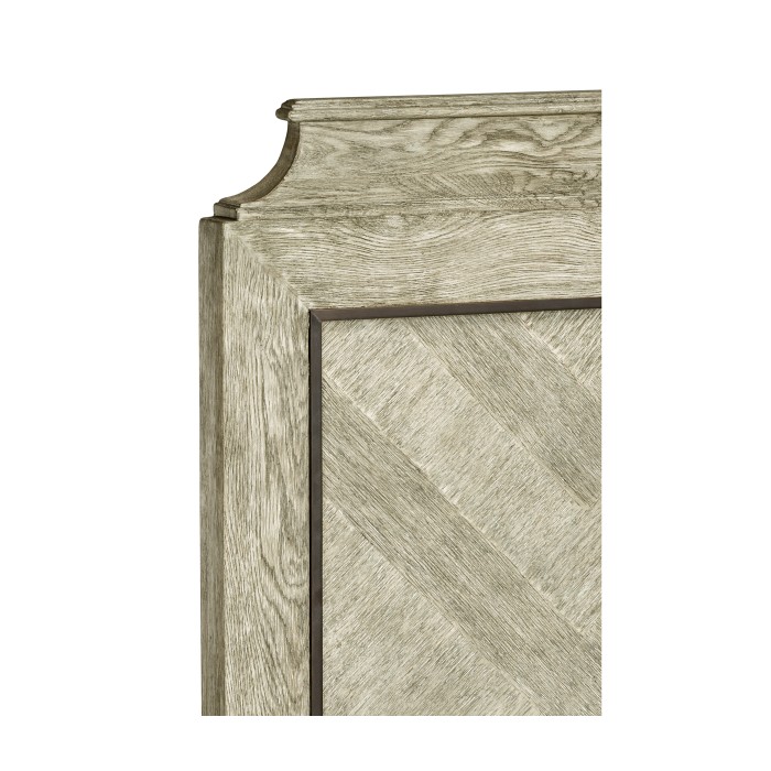 Grey Oak US Queen Bed