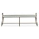 Modern Curved Bronzed Bench