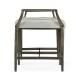 Modern Curved Bronzed Bench