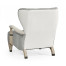 Modern Winged Grey Oak Occasional Chair