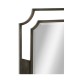 Rectangular Curved Bronzed Wall Hanging Mirror