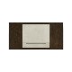 Black Eucalyptus & Silver Espresso Desk with Wood Stretcher