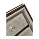 Black Eucalyptus & Silver Espresso Nightstand with Drawers