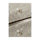 Black Eucalyptus & Silver Espresso Nightstand with Drawers