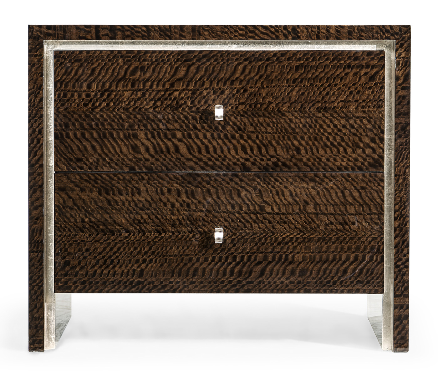 Black Eucalyptus Nightstand with Drawers