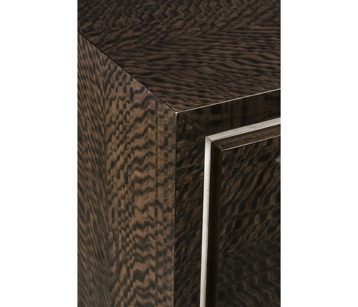 Black Eucalyptus Nightstand with Drawers