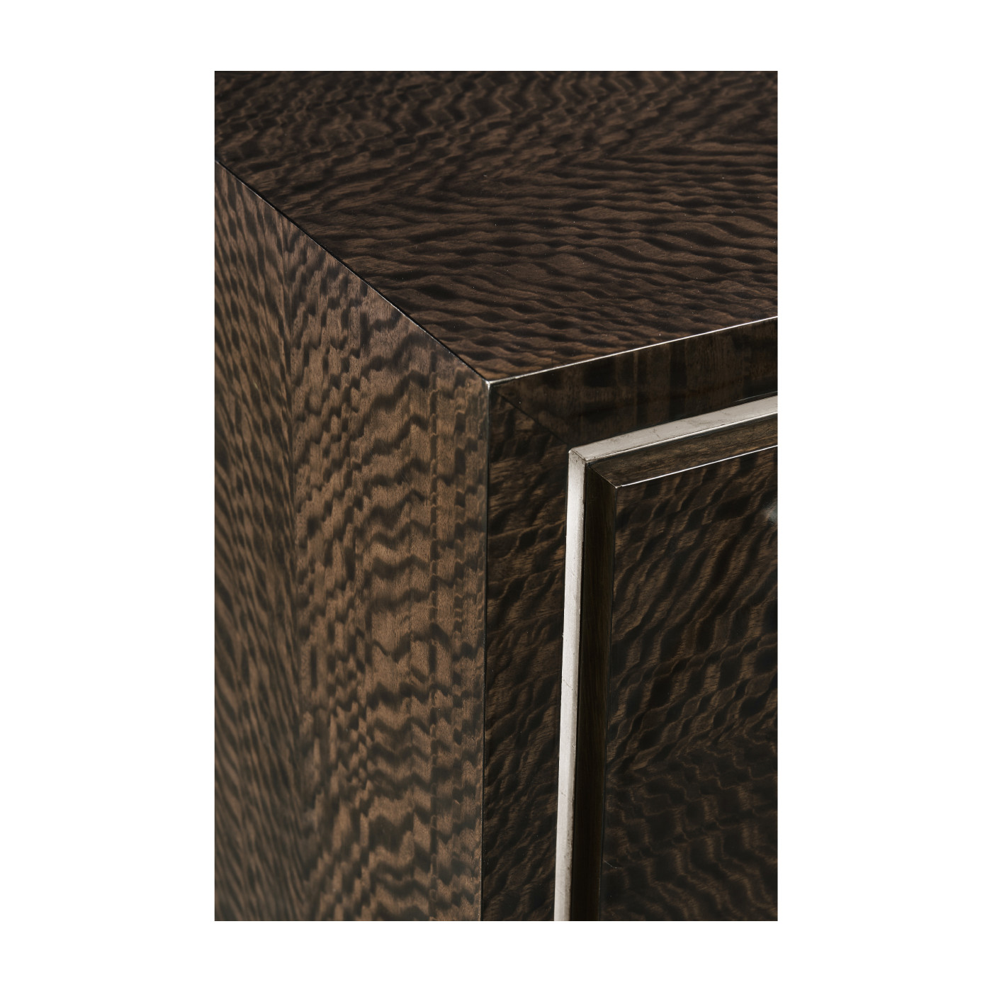 Black Eucalyptus Nightstand with Drawers