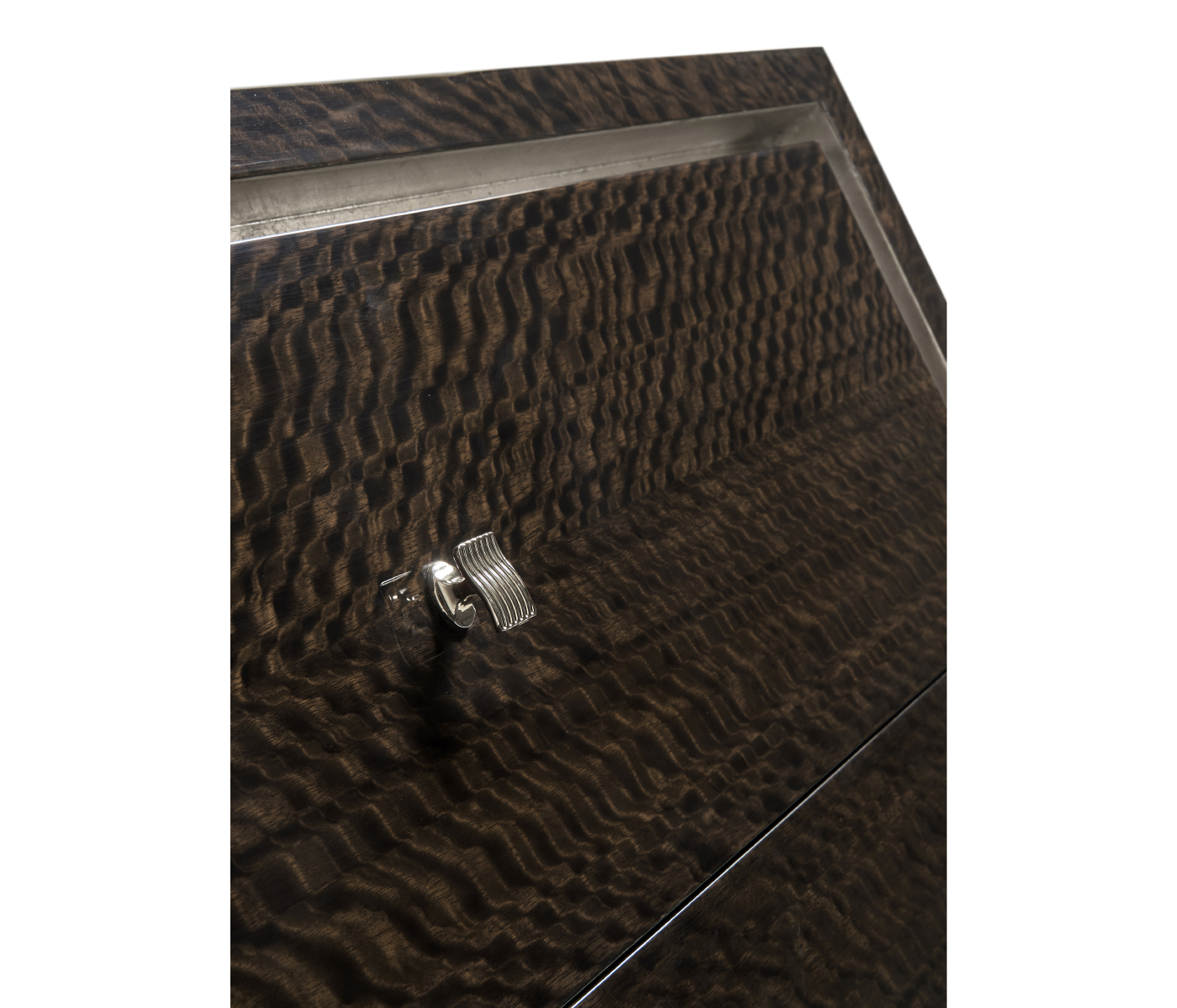 Black Eucalyptus Nightstand with Drawers