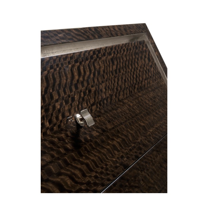 Black Eucalyptus Nightstand with Drawers
