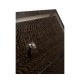 Black Eucalyptus Nightstand with Drawers